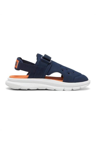 Puma Evolve Velcro Closure Sandals - Club Navy/Maple Syrup/White