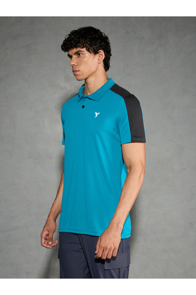 Technosport By Styli Men Color Block Relaxed Fit Polo