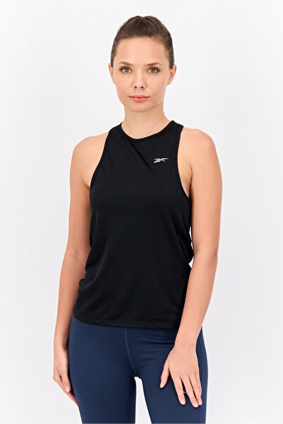 Reebok Women Sportswear Fit Sleeveless Running Tank Top, Black