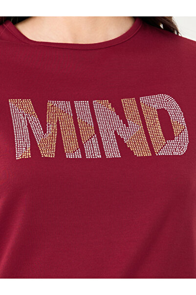 Styli Women Red Slogan Print T-Shirt