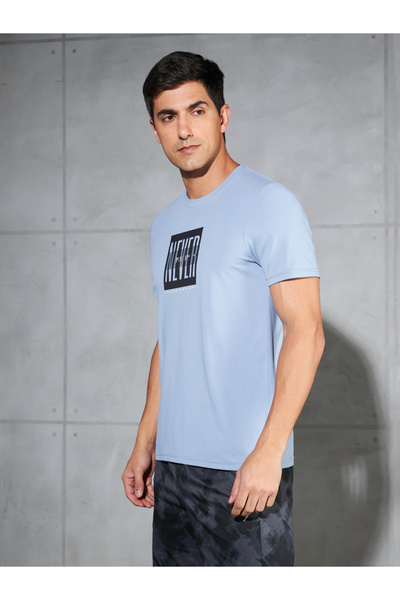 Technosport By Styli Men Printed Slim Fit Round Neck T-Shirt