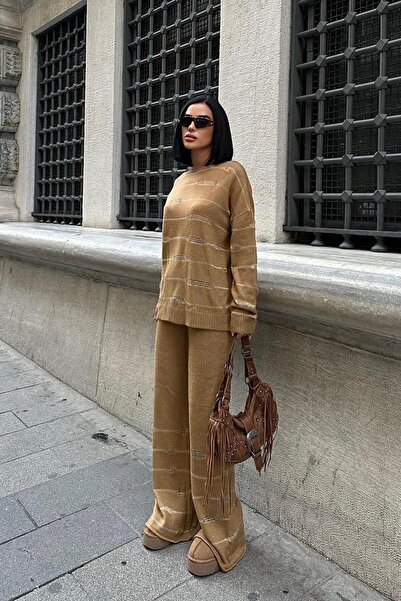 Lijuri Σετ Πλεκτό Ellery Simli -CAMEL