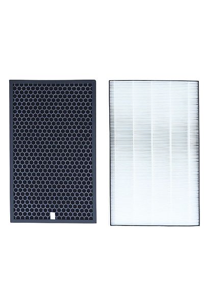 PAA-home Set of 2 hepa carbon filters compatible with the Sharp KC-D40E-W KC-D50 KC-E50 KC-F50 KC-D40E purifier