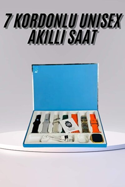 UCUZTEKNO Akıllı Saat Unisex Akıllı Saat Çoklu Kordon Seçeneği Çelik Kordon P...