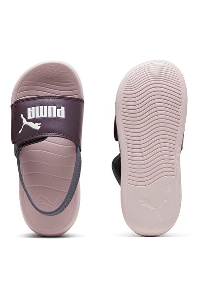 Puma Popcat 2.0 Back Strap Closure Slippers - Midnight Plum/White/Mauve Mist
