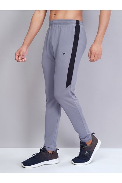 Technosport By Styli Men Contrast Side Panel Slim Fit Track Pants