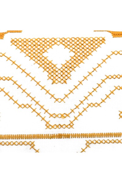 Ferrucci Frochi White Gold Embroidered Single Duvet Cover Set, 4 Pieces