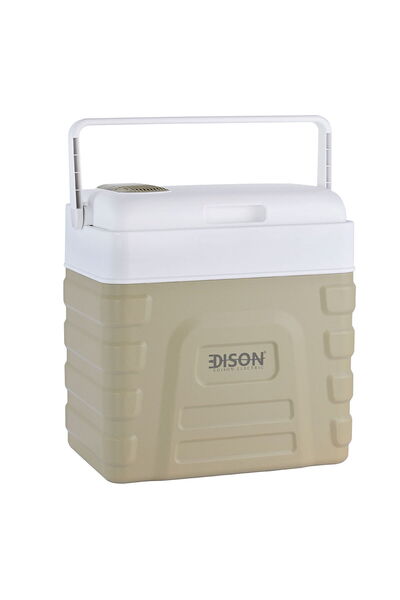 Generic ثلاجة سفر إديسون نو فروست، سعة 20 لتر، 40 واط - بيج