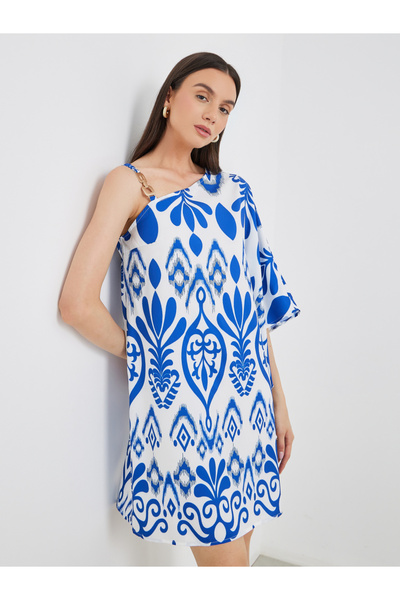 Styli Women All Over Print Shift Mini Dress