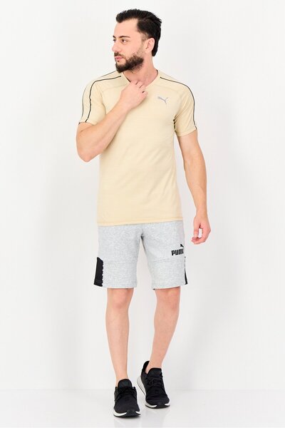 Puma Men Sportswear Fit Short Sleeve Outdoor T-shirt, Cream