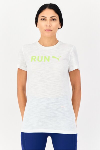 Puma Women Sportswear Fit Short Sleeve Running T-Shirt, White