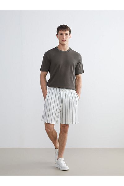 LC Waikiki Quality Parts from Celebi Store |   Standard Pattern Striped Men's Shorts