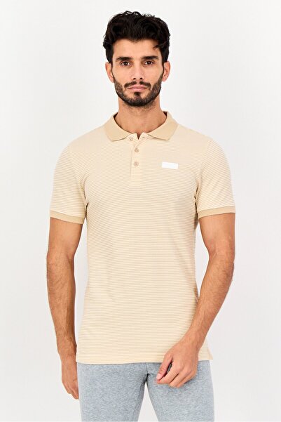 Puma One8 Men Sportswear Fit Short Sleeve Outdoor Polo Shirt, Beige