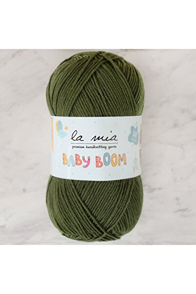 Lamia La Mia Baby Boom Army Green Hand Knitting Yarn - 410