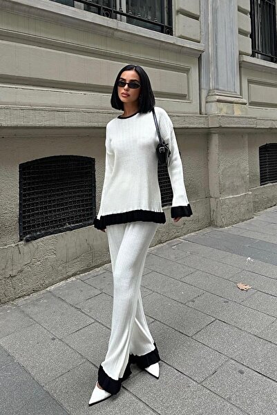 Lijuri Coleman Çift Renk Triko Takım 9963