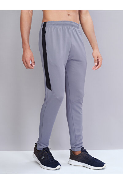 Technosport By Styli Men Contrast Side Panel Slim Fit Track Pants