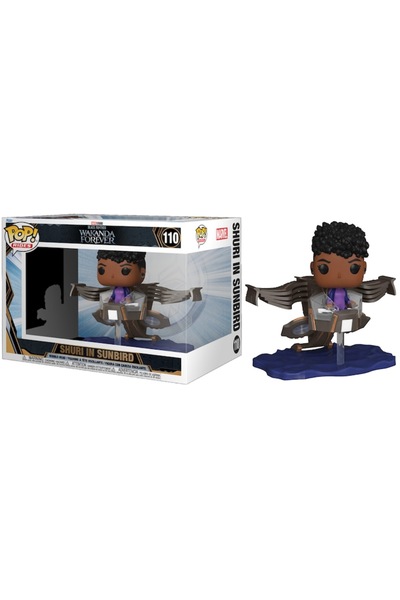 Funko Pop Rides Super Deluxe Marvel Black Panther Wakanda Forever Shuri In Sunbird 15cm
