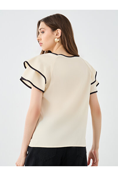 Styli Women Frill Layered Sleeve Blouse