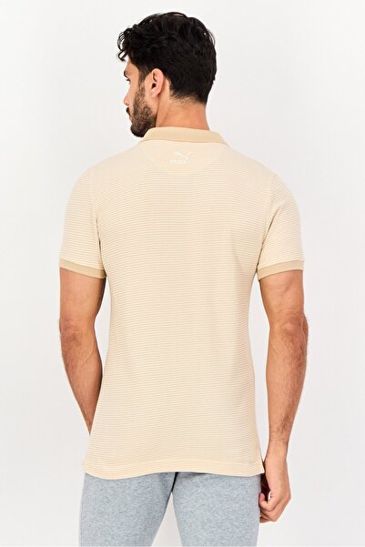 Puma One8 Men Sportswear Fit Short Sleeve Outdoor Polo Shirt, Beige