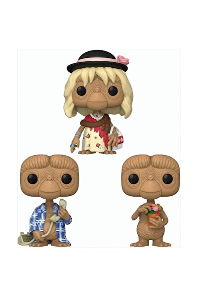 Funko Figurină FunKo, E.T. aniversarea a 40 de ani, set 3 minifigurine, 9cm, ...