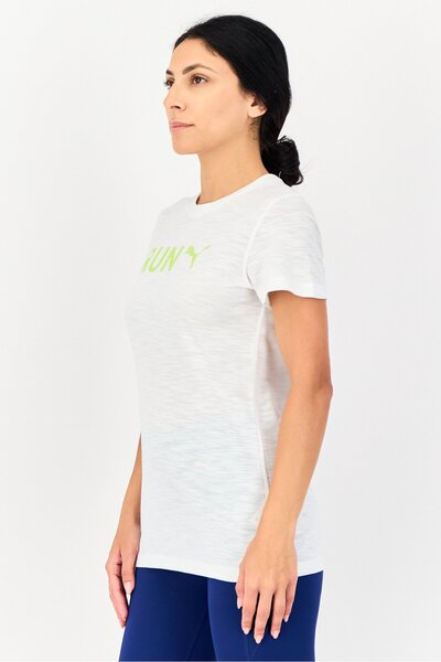 Puma Women Sportswear Fit Short Sleeve Running T-Shirt, White