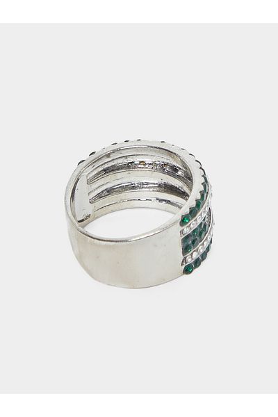 Styli Criss Cross Embellished Ring