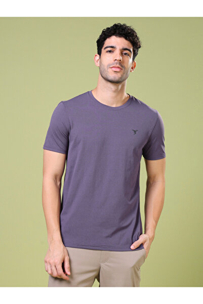 Technosport By Styli Men Solid Crew Neck Slim Fit T-Shirt