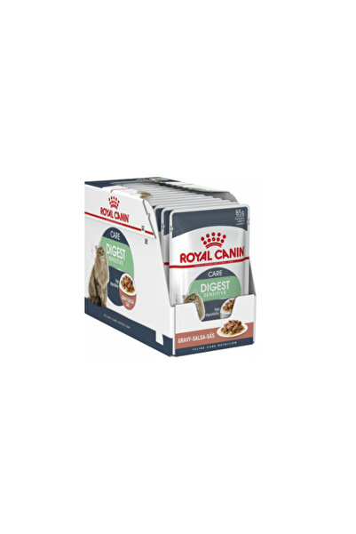 Royal Canin طعام القطط الرطب من رويال كانين للعناية بالقطط، دايجست سينستيف جر...