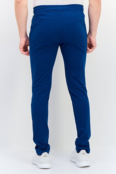 Puma Men Slim Fit Brand Logo Training Track Pants, Teal Blue