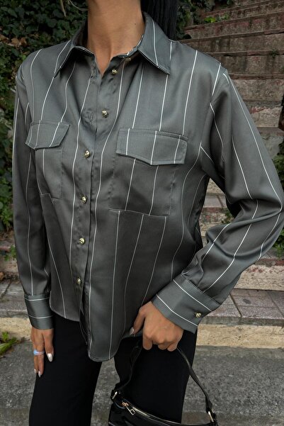 Lijuri Σατέν Premium ριγέ πουκάμισο 3411 R10-A-K5