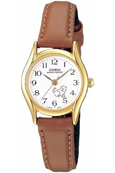 Casio Women's Quartz Watch, Analog Display and Leather Strap