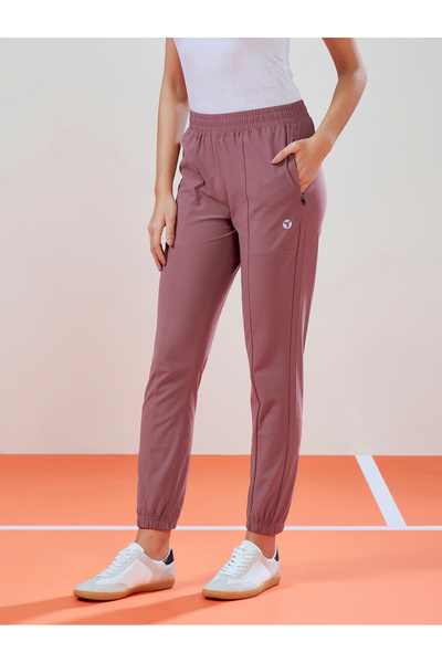 Technosport By Styli Women Solid Cuffed Joggers