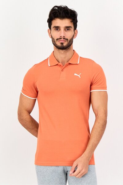 Puma Men Sportswear Fit Short Sleeves Outdoor Polo shirt, Orange