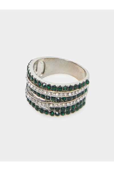 Styli Criss Cross Embellished Ring