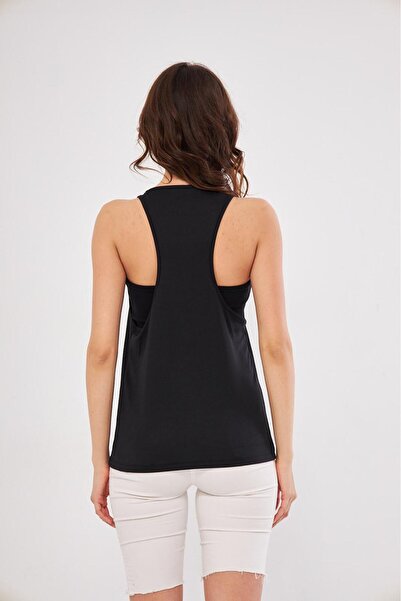 Moda Işık Sportsman Athlete Print Detailed 2 Pack Black and White