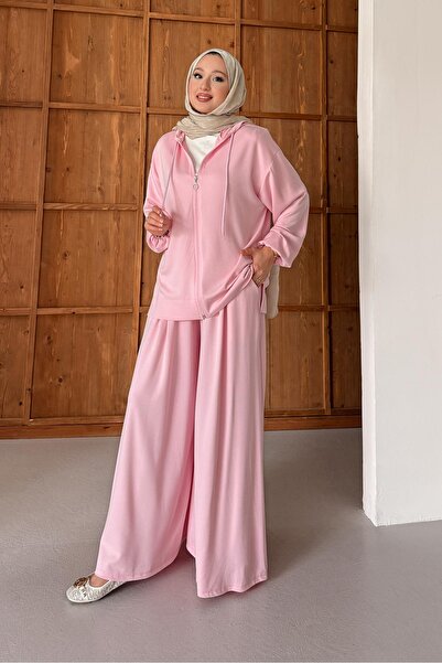 Rimel Moda Aden Takım Pembe