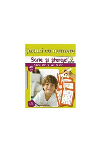 Editura Gama Scrie si sterge! Jocuri cu numere 5+