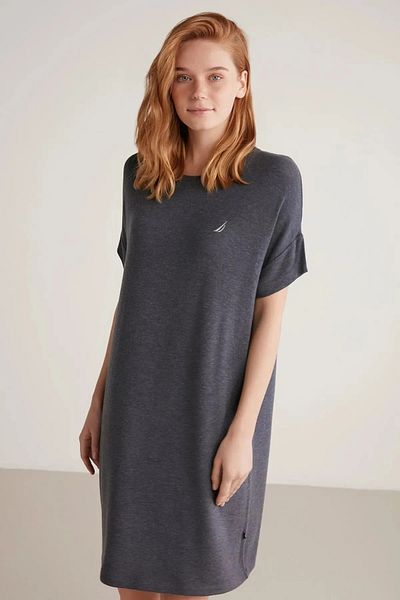 YUYİ N a U t L C a Yumuşak Dokusu Kadin Nightgown Morning Gown Set
