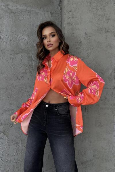 Lijuri Paquita Patterned Satin Shirt 3295-08