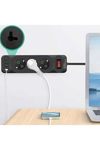 OEM WiFi Spy Camera, TSS-WSC-W, Hidden in Extension Cord, 3x Sockets, 3x USB, 1x Type C, Audio-Video, FH