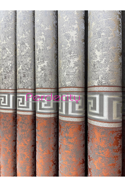 PERDECITY Poseidon Tile Mink Middle Gold Detailed Board Background Curtain 1X3 Tight Pile [Single Wing]