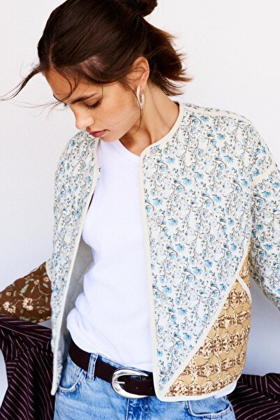 Pull & Bear Patchwork şişme mont