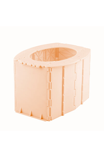 Choice مرحاض سفر محمول قابل للطي باللون الوردي للأطفال، مقعد مرحاض قابل لإعادة الاستخدام وقابل للغسل للتخييم والمشي لمسافات طويلة، طويل-D