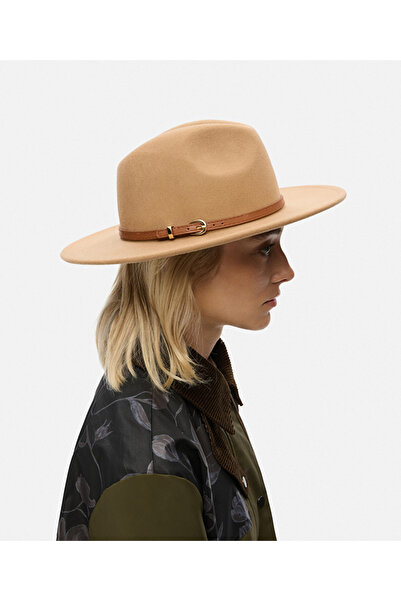 İpekyol Kontrast şeritli %100 yün şapka