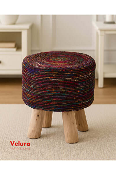 Velura Home & Living Silk Black - Puf