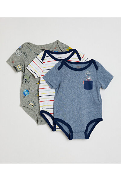 Levi's ® Bodysuit Set (3 Pack)-Blue