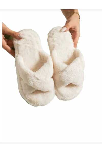 redtan Cross Band Soft House Slippers