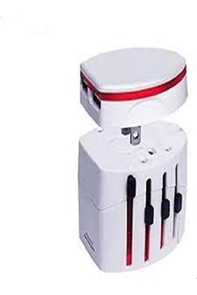 Generic فيش الكهرباء المتعدد الذكي لأغراض السفر-ابيض