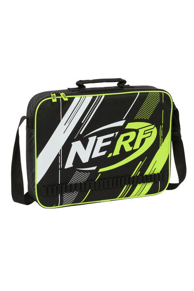 Nerf Ghiozdan școlar Get ready negru 38 x 28 x 6 cm