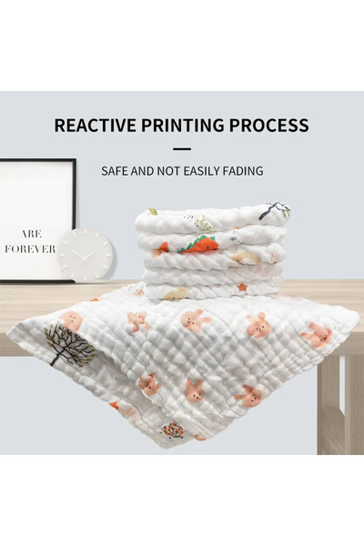 Choice مقاس واحد 5 قطع/مجموعة من مناشف الأطفال القطنية الناعمة من 6 طبقات ومن...